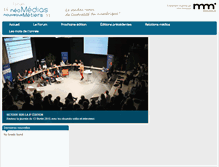 Tablet Screenshot of neomedias-nouveauxmetiers.com